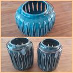 Riverdale windlicht marlow blauw en grijs, Ophalen, Overige materialen, Overige kleuren, Zo goed als nieuw