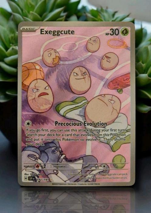 Exeggcute 192/191 Surging Sparks ~ Pokémonkaarten, Hobby en Vrije tijd, Verzamelkaartspellen | Pokémon, Nieuw, Losse kaart, Foil