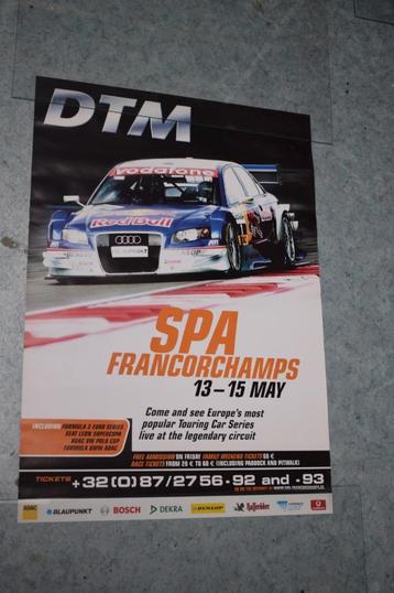 poster DTM spa Francorchamps audi redbull 42 x 59 cm beschikbaar voor biedingen