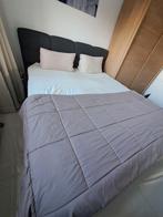 Antraciet Boxspring (zonder topper) 180x200, Huis en Inrichting, Ophalen, Tweepersoons, Zo goed als nieuw, 180 cm