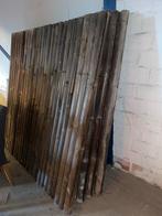 Bamboe Schuttingdelen 180x180 (4 stuks), Ophalen, Gebruikt, Hout, Tuinhek