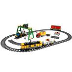 Lego City - gele werktrein met onderdelen en spoor (7939), Ophalen of Verzenden, Zo goed als nieuw
