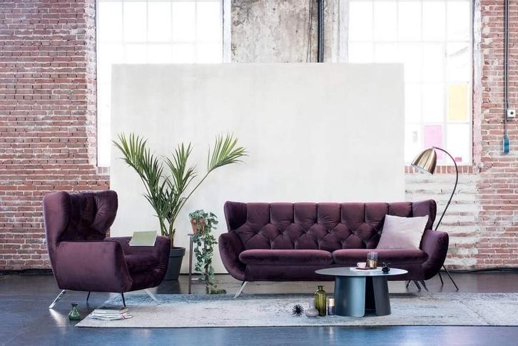 Retro bankstel van Montel, Huis en Inrichting, Banken | Sofa's en Chaises Longues, Zo goed als nieuw, Ophalen