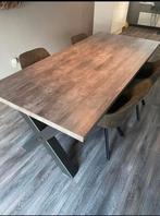 Eettafel 2.20x1.00m, Huis en Inrichting, Tafels | Eettafels, Kunststof, 200 cm of meer, Zo goed als nieuw, Rechthoekig