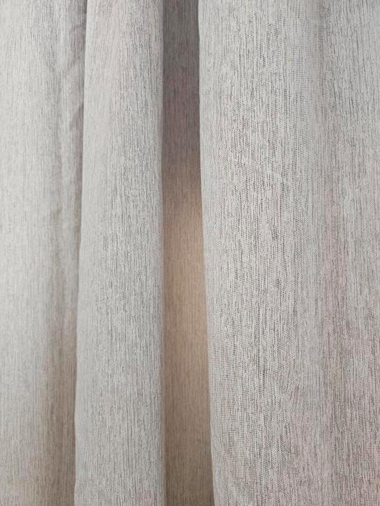 Gordijnen licht beige zand V3, Huis en Inrichting, Stoffering | Gordijnen en Lamellen, Nieuw, 200 cm of meer, 100 tot 150 cm, Beige
