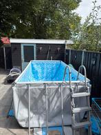 Zwembad 412x200x122 plus zwembedverwarming, 200 tot 300 cm, Zo goed als nieuw, Opzetzwembad, 200 tot 400 cm