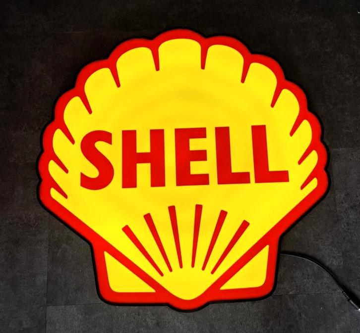 Shell reclame decoratie verlichting garage showroom mancave, Verzamelen, Merken en Reclamevoorwerpen, Nieuw, Reclamebord, Ophalen of Verzenden
