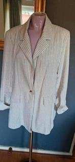 Blazer colbert jasje Norah xxl 46 krijtstreep linnen, Kleding | Dames, Ophalen of Verzenden, Zo goed als nieuw, Maat 46/48 (XL) of groter