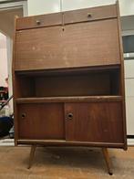 Jaren 70 vintage bureau kast opknapper dressoir high board, Ophalen, Gebruikt, Vintage
