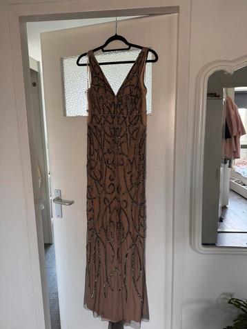 Adrianna Papell avondjurk beige | Nieuw | Maat EU 40 / US 8 beschikbaar voor biedingen