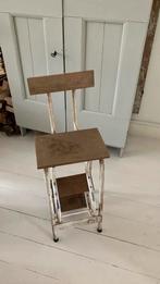 Retro krukje, Huis en Inrichting, Barkrukken, Ophalen, Gebruikt, Met voetsteun, 60 tot 90 cm