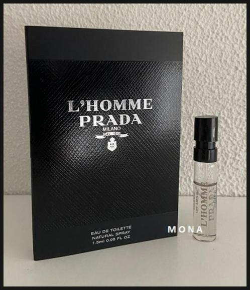 L'HommePrada parfum sample proefje tester monster, Sieraden, Tassen en Uiterlijk, Uiterlijk | Parfum, Nieuw, Verzenden