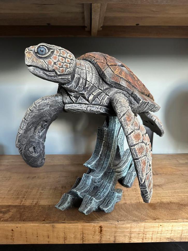Edge Sculpture Sea Turtle ED33 Beeld - Z.G.A.N., Antiek en Kunst, Kunst | Beelden en Houtsnijwerken, Ophalen of Verzenden