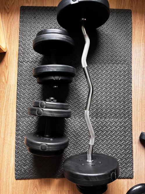 Gewichtenset van ScSports, Sport en Fitness, Fitnessmaterialen, Zo goed als nieuw, Halterset, Armen, Benen, Borst, Buik, Rug, Ophalen