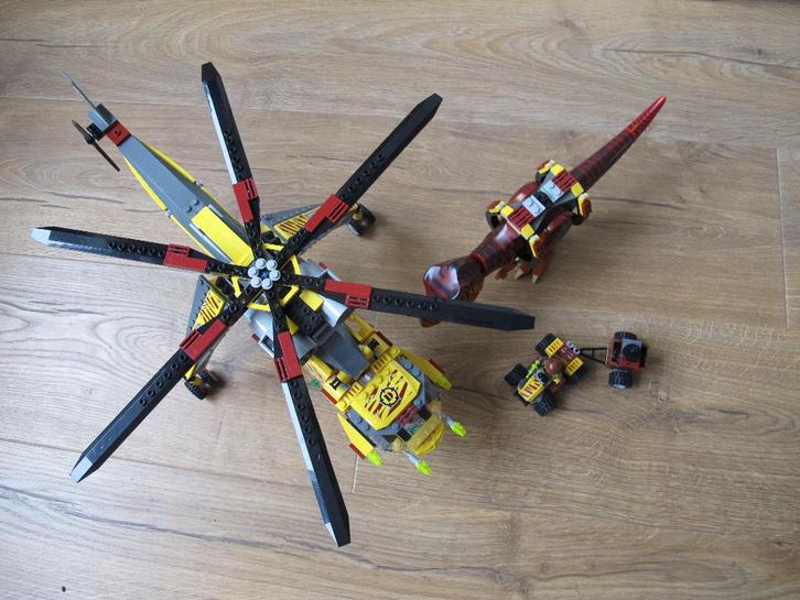 Lego Dino 5886 T-rex helikopter + bonus Jurassic Park boek, Kinderen en Baby's, Speelgoed | Duplo en Lego, Gebruikt, Lego, Complete set