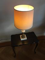 Sfeervolle klassieke vintage schemerlamp op marmeren voet, Ophalen, Gebruikt, 50 tot 75 cm, Overige materialen