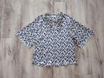 Prachtige ecru blouse met blauwe details, Akoz de Toi top, M, Kleding | Dames, Blouses en Tunieken, Maat 38/40 (M), Ophalen of Verzenden