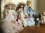 Charles Dickensstijl porseleinen poppen, Verzamelen, Poppen, Ophalen, Zo goed als nieuw, Pop