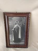 Antiek Schilderij Maria met lijst, Ophalen