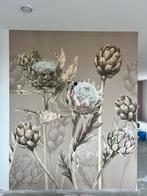 Wallism fotobehang - Bloeiende artisjokken mokka 210x265, Ophalen of Verzenden, Minder dan 10 m², Bruin