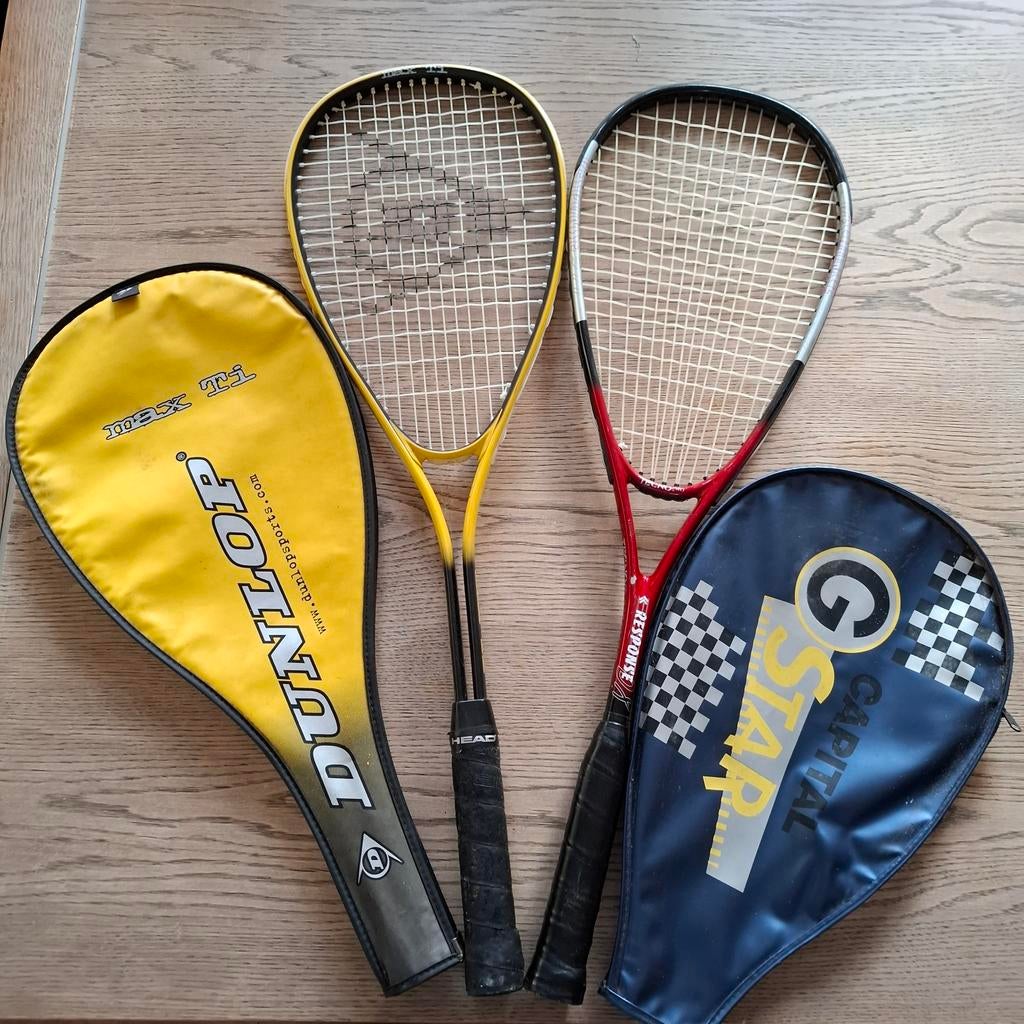 Dunlop Max Ti & G Star Response Squash Rackets, Sport en Fitness, Squash, Gebruikt, Ophalen of Verzenden