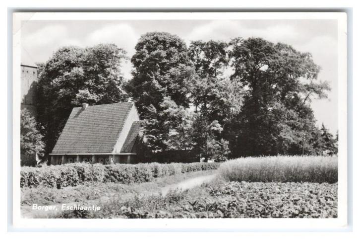 Borger, Eschlaantje, Verzamelen, Ansichtkaarten | Nederland, Ongelopen, Drenthe, 1940 tot 1960, Verzenden