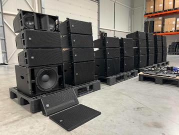 RCF powered line array: 22x HDL 6-A + 8x HDL 12-AS + rigging beschikbaar voor biedingen