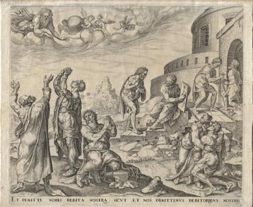 Harmen Jansz Muller gravure "Et dimitte nobis Debita" beschikbaar voor biedingen
