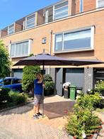 Madison - Parasol Asymetrisch Sideway - Grijs - 360x220, Ophalen, Zo goed als nieuw, 3 tot 4 meter, Stokparasol