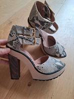 Fred de la Bretoniere sandalen muiltjes hakken mt 39 zgan, Ophalen of Verzenden, Zo goed als nieuw, Sandalen of Muiltjes