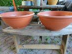 Terracotta schalen van kunststof., Kunststof, Rond, Zo goed als nieuw, Ophalen