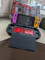 NintendoSwitch + 6 spellen + 4 Joycons + case | Complete set, Spelcomputers en Games, Met 3 controllers of meer, Ophalen, Switch 2019 Upgrade