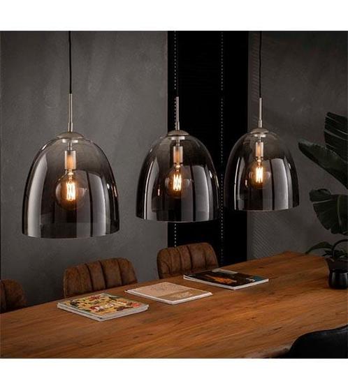 Hanglamp Quinton 3-lichts Nieuw, Huis en Inrichting, Lampen | Hanglampen, Nieuw, 50 tot 75 cm, Glas, Ophalen