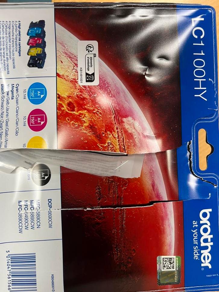 Brother cartridges. LC 1100 HY, Computers en Software, Printerbenodigdheden, Nieuw, Cartridge, Ophalen of Verzenden