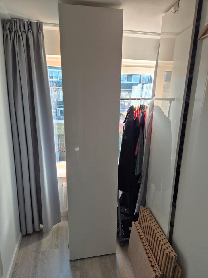 Ikea Pax kast hoogglans wit, aangepaste hoogte, Huis en Inrichting, Kasten | Kledingkasten, Gebruikt, 200 cm of meer, 50 tot 100 cm