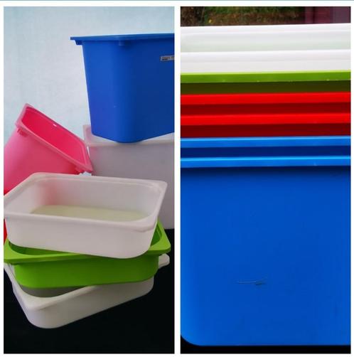 12 IKEA TROFAST opberg bakken krat Kinderkamer hobbyruimte, Doe-het-zelf en Verbouw, Kratten en Dozen, Zo goed als nieuw, Minder dan 35 cm