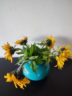 Vaas turquoise, Blauw, Aardewerk of Porselein, Nieuw, Ophalen of Verzenden