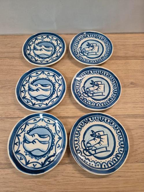 Petit fours bordjes Blond Amsterdam Delfts blauw, Huis en Inrichting, Keuken | Servies, Zo goed als nieuw, Bord(en), Blond Amsterdam