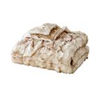 Plaids Cocooning Sensation beige fleece deken/plaid NIEUW, Verzenden, Nieuw