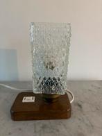 Vintage Tafellamp/Bedlampje - Jaren '60/'70, Ophalen, Gebruikt, Glas, Minder dan 50 cm