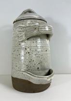 Ambachtelijke Franse olijven pot met deksel en lepelhouder, Antiek en Kunst, Ophalen of Verzenden