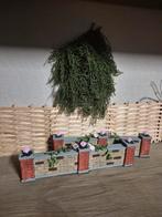 Kerstdorp muurtjes set gepimpt 2 sets aanwezig kersthuisjes, Ophalen of Verzenden, Zo goed als nieuw