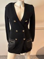 Elisabetta franchi trui jurk  met lederlook maat it 40. S, Kleding | Dames, Elisabetta Franchi, ., Zwart, Ophalen of Verzenden