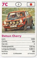 Kw2888 autokaartje 7c datsun cherry, Ophalen of Verzenden, Zo goed als nieuw, Auto's