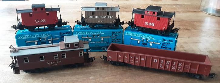 Marklin Amerikaanse wagons., Hobby en Vrije tijd, Modeltreinen | H0, Zo goed als nieuw, Wagon, Wisselstroom, Märklin, Ophalen of Verzenden