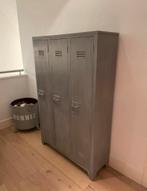 HK Living locker kast grijs hout, Huis en Inrichting, Kasten | Lockerkasten, Gebruikt, Ophalen