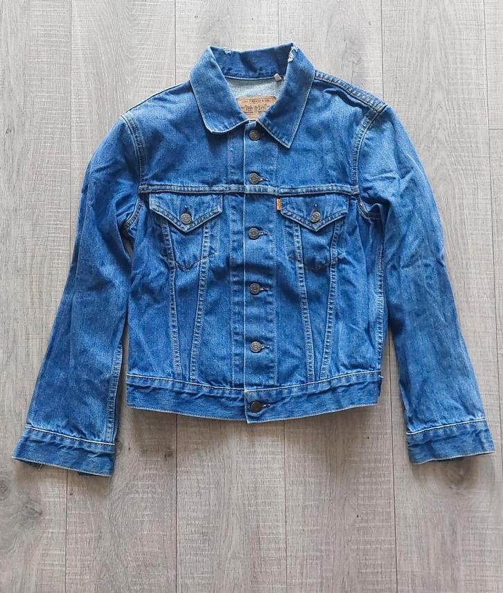 Levis Vintage Clothing 70505 Orange tab USA made M, Kleding | Heren, Jassen | Zomer, Gedragen, Maat 48/50 (M), Blauw, Ophalen of Verzenden