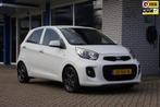 Kia Picanto 1.0 CVVT DynamicLine Trekhaak Cruise-control Cli, Auto's, Voorwielaandrijving, Gebruikt, Zwart, Leder en Stof