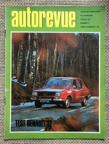 Auto Revue 1970: Test Renault 12 beschikbaar voor biedingen
