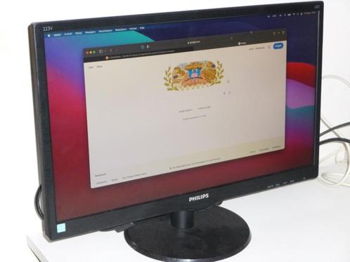 Goede monitor in perfecte staat:Philips 223V 22" LED display, Computers en Software, Monitoren, Zo goed als nieuw, 61 t/m 100 Hz